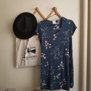 Soma • Blue Floral Boho Chic Dress